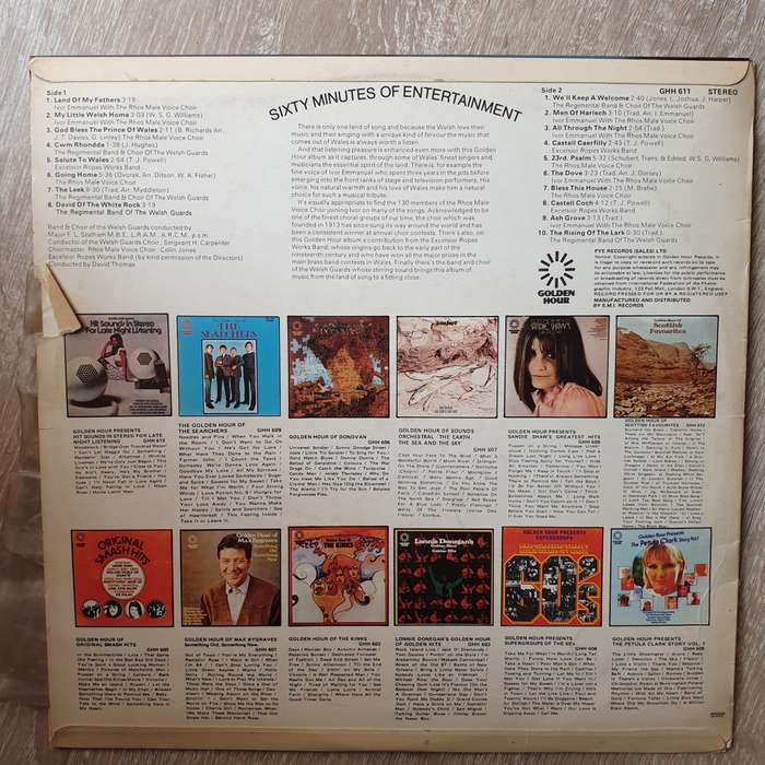 Golden Hour Presents - Wales - Land Of Song - Vinyl LP Record - Very-Good Quality (VG)