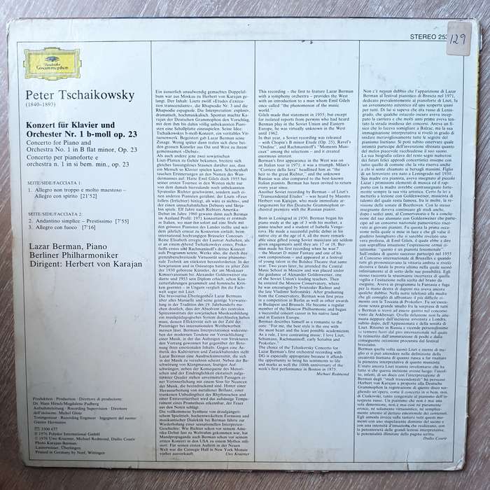 Tschaikowsky - Herbert von Karajan - Lazar Berman, Berliner Philharmoniker  Klavierkonzert ...
