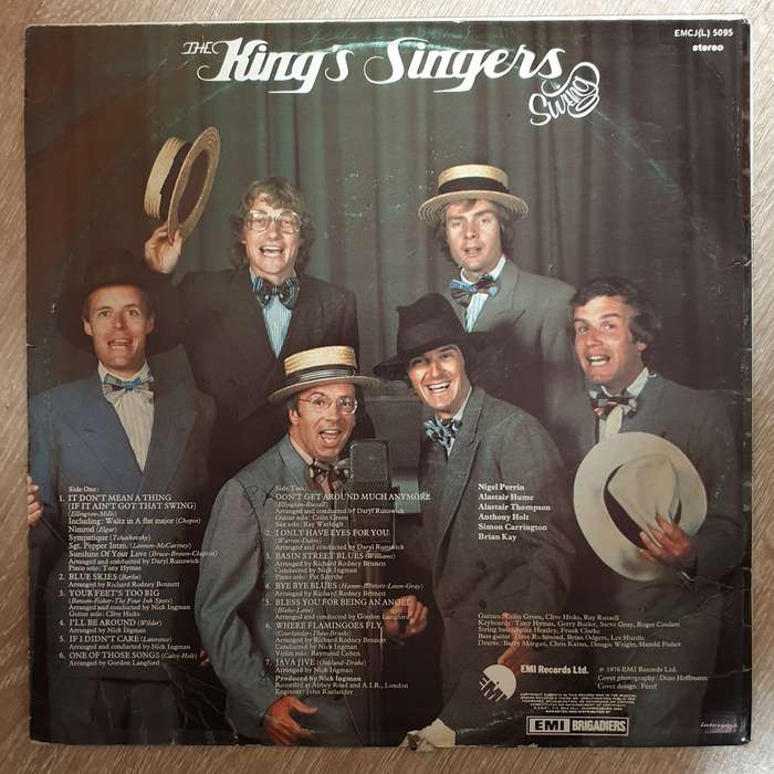 The Kings Singers Swing  - Vinyl LP Record - Opened  - Very-Good Quality (VG)
