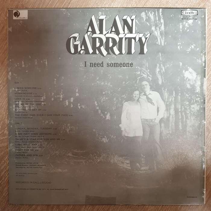 Alan Garrity  I Need Someone -  Vinyl LP Record - Opened  - Very-Good+ Quality (VG+)