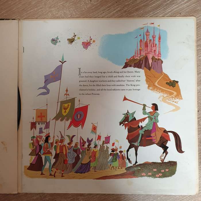 Walt Disney's Story Of Sleeping Beauty -  Mary Martin  Vinyl LP Record - Opened  - Good+ Qu...