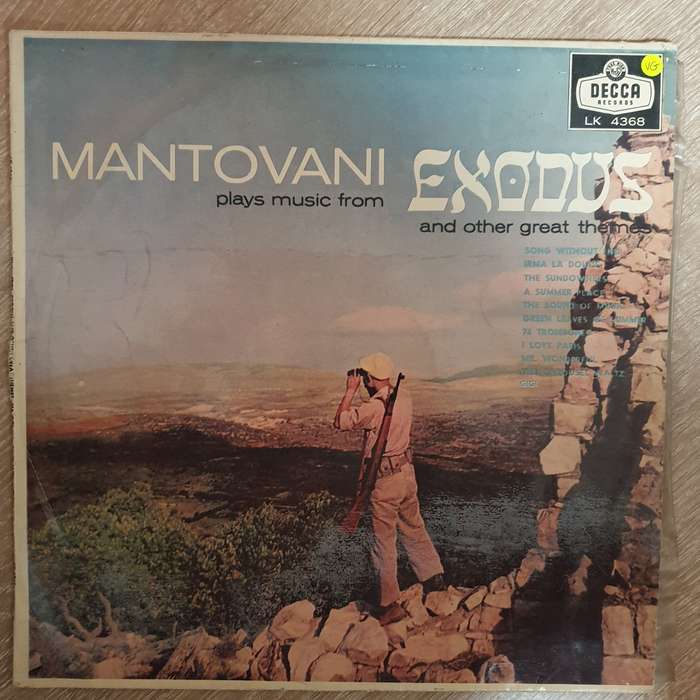 Mantovani  Exodus- Vinyl LP Record - Opened  - Very-Good Quality (VG)