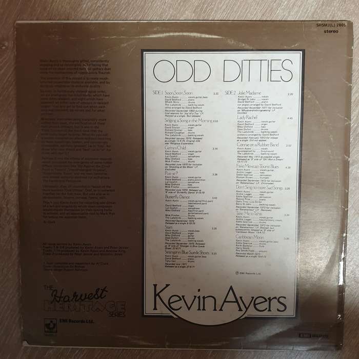 Kevin Ayers  Odd Ditties - Vinyl LP Record - Opened  - Very-Good+ Quality (VG+)