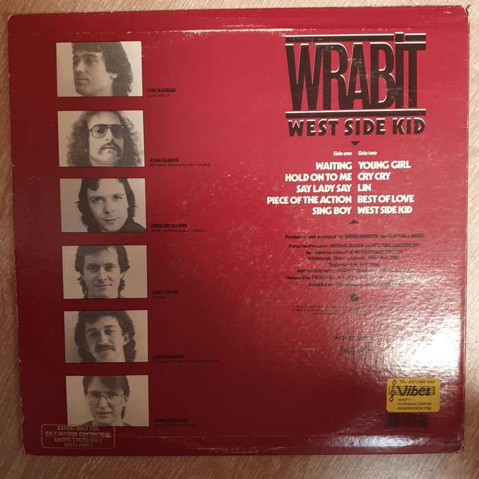 Wrabit  West Side Kid - Vinyl LP Record - Opened  - Very-Good+ Quality (VG+)