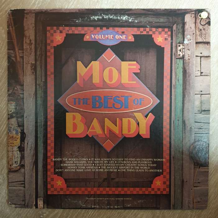 Moe Bandy  The Best Of Moe Bandy, Volume I -  Vinyl LP Record - Very-Good+ Quality (VG+)