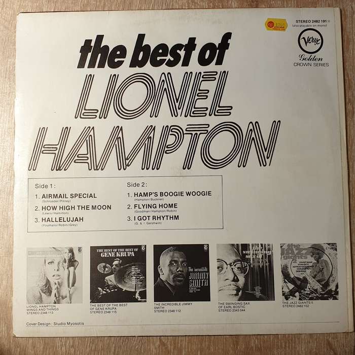 Lionel Hampton  The Best Of Lionel Hampton - Vinyl LP Record - Very-Good+ Quality (VG+)
