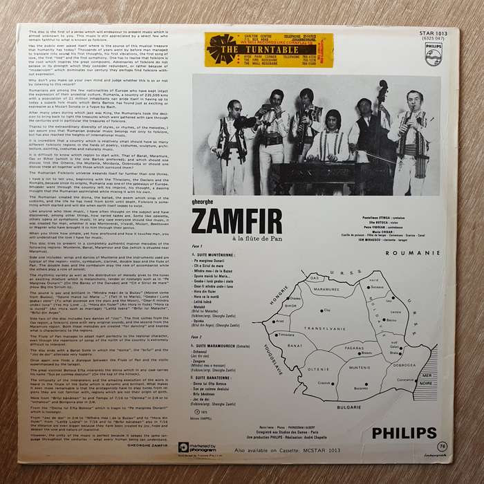 Gheorghe Zamfir  Le Génie De La Flûte De Pan -  Vinyl LP Record - Very-Good+ Quality (VG+)