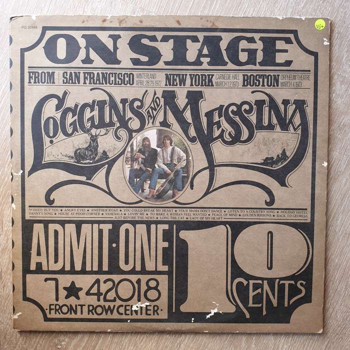 Loggins And Messina  On Stage - Vinyl LP Record - Very-Good+ Quality (VG+)