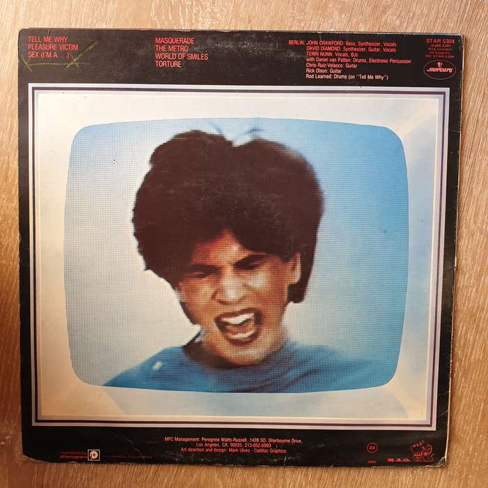 Berlin  Pleasure Victim - Vinyl LP Record - Very-Good+ Quality (VG+)