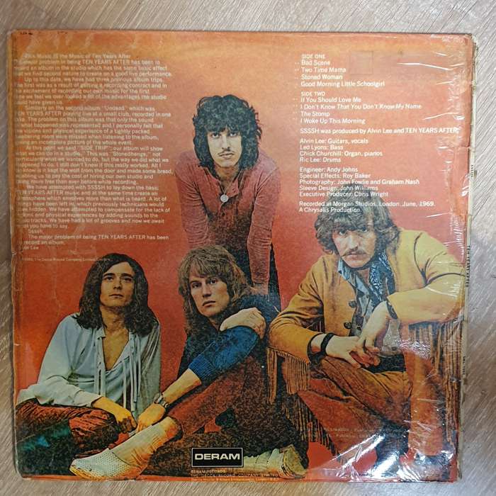 Ten Years After  Ssssh. -  Vinyl LP Record - Opened  - Good+ Quality (G+) (Vinyl Specials)