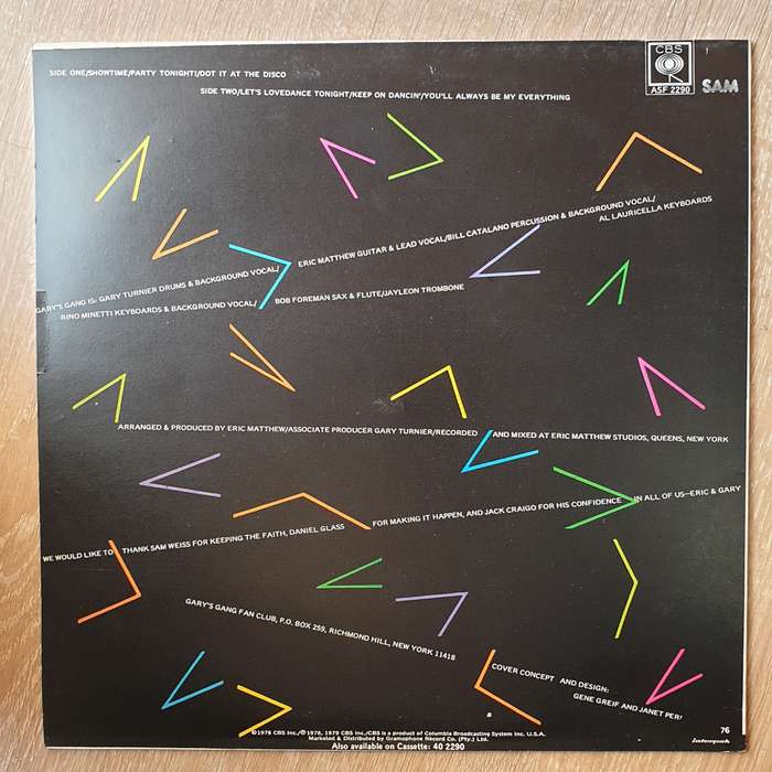 Gary's Gang  Keep On Dancin' - Vinyl LP Record - Very-Good+ Quality (VG+)