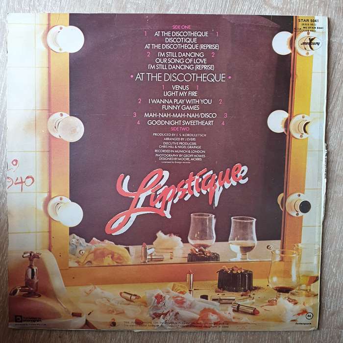 Lipstique  At The Discotheque - Vinyl LP Record  (G) (Vinyl Specials)