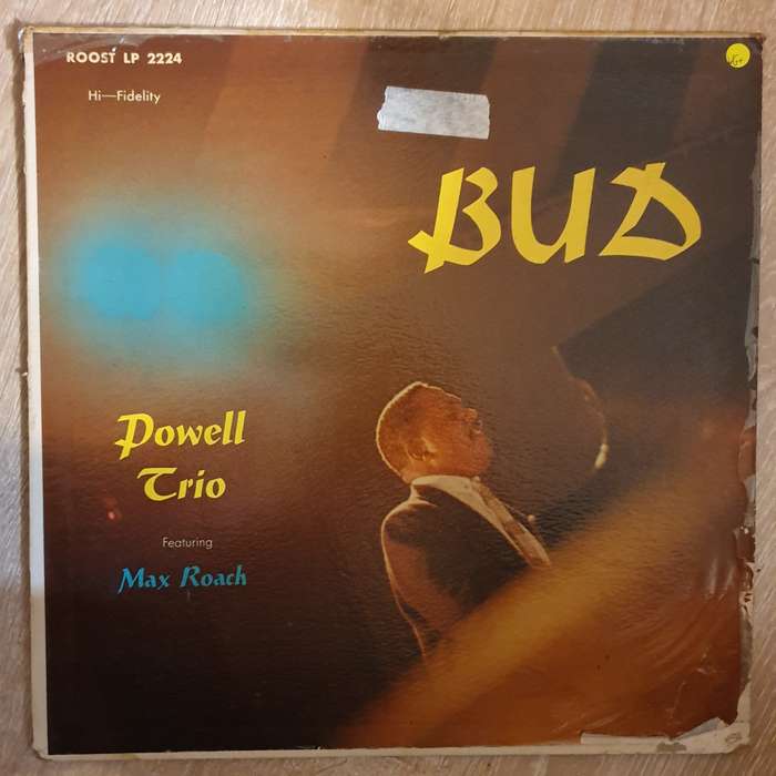 Bud Powell Trio Featuring Max Roach  Bud  Vinyl LP Record - Very-Good+ Quality (VG+)