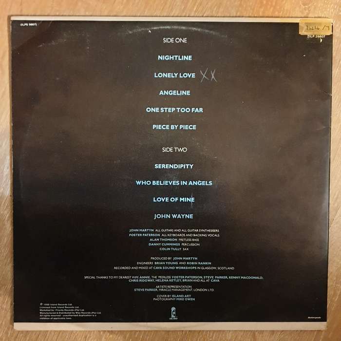 John Martyn  Piece By Piece - Vinyl LP Record - Very-Good+ Quality (VG+)