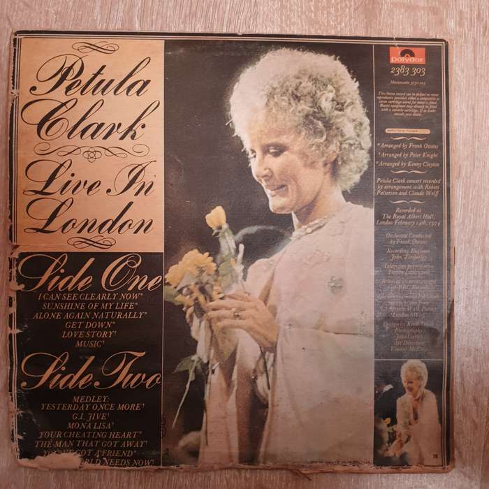 Petula Clark  Live In London - Vinyl LP Record - Opened  - Very-Good  Quality (VG)