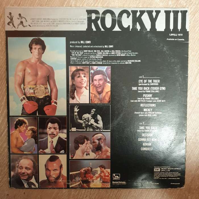 Rocky III  - (Original Motion Picture Score) - Bill Conti  Vinyl LP Record - Very-Good+ Qua...