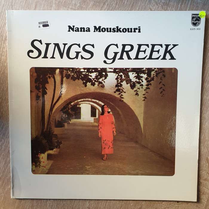 Nana Mouskouri Sings Greek - Vinyl LP Record - Very-Good+ Quality (VG+)
