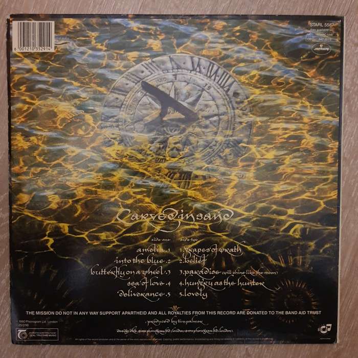 The Mission  Carved In Sand - Vinyl LP Record - Opened  - Very-Good  Quality (VG)