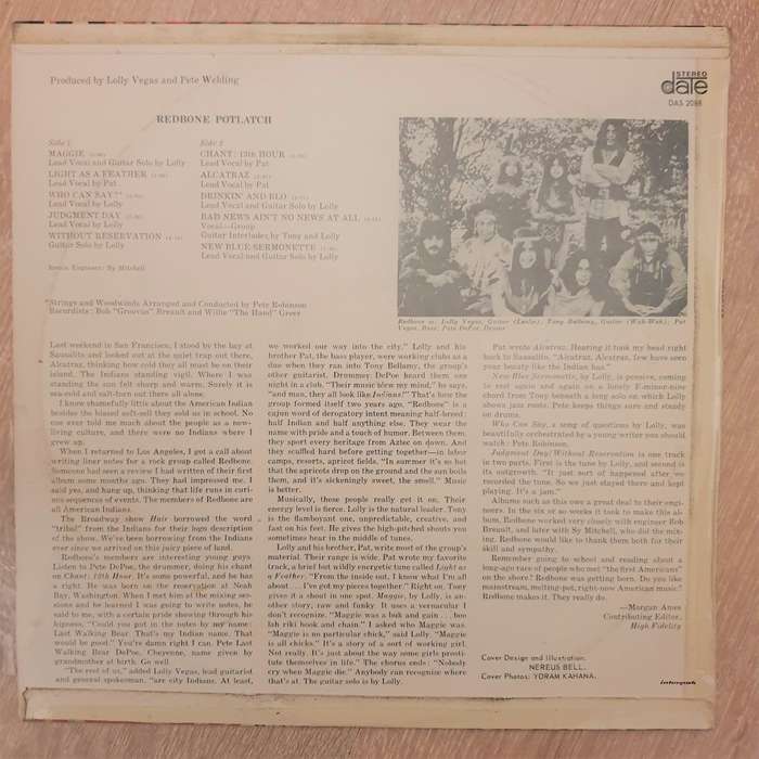 Redbone  Potlatch - Vinyl LP Record - Very-Good+ Quality (VG+)