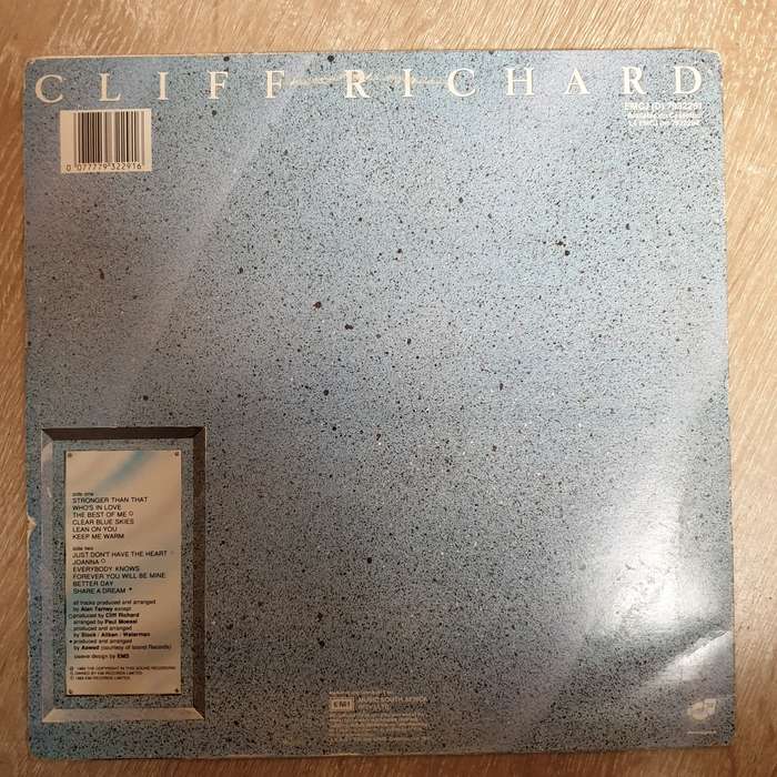 Cliff Richard - Stronger - Vinyl LP Record - Very-Good+ Quality (VG+)