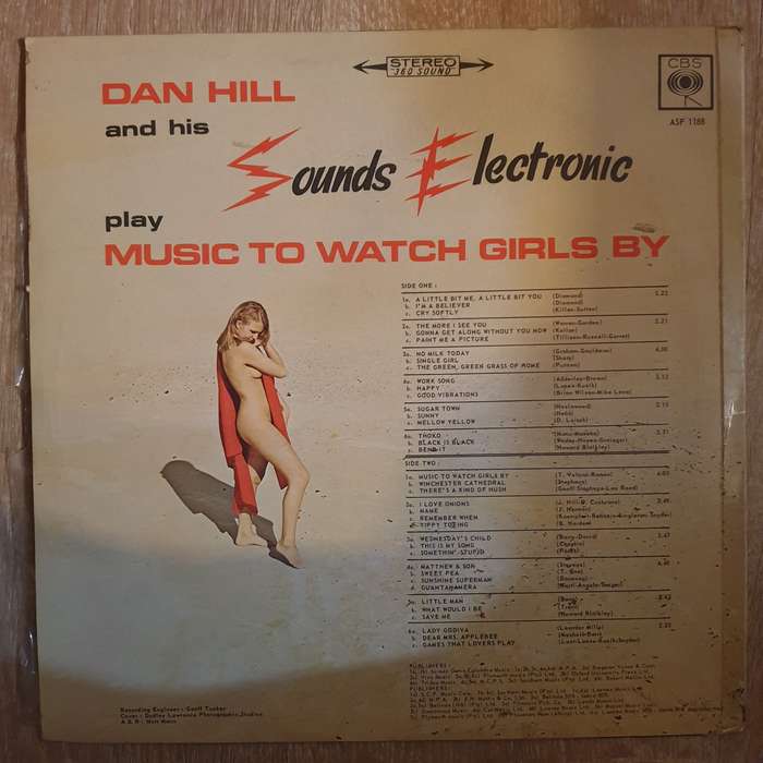 Dan Hill - Sounds Electronic - Vinyl LP Record - Very-Good+ Quality (VG+)