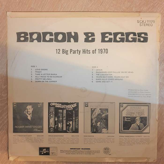 Bacon & Eggs - Original Artists - Vinyl LP Record - Very-Good Quality (VG)