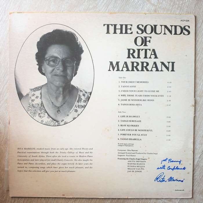 Rita Marrani - The Sounds Of Rita Marrani (Autographed) -  Vinyl LP Record - Very-Good+ Quality (...