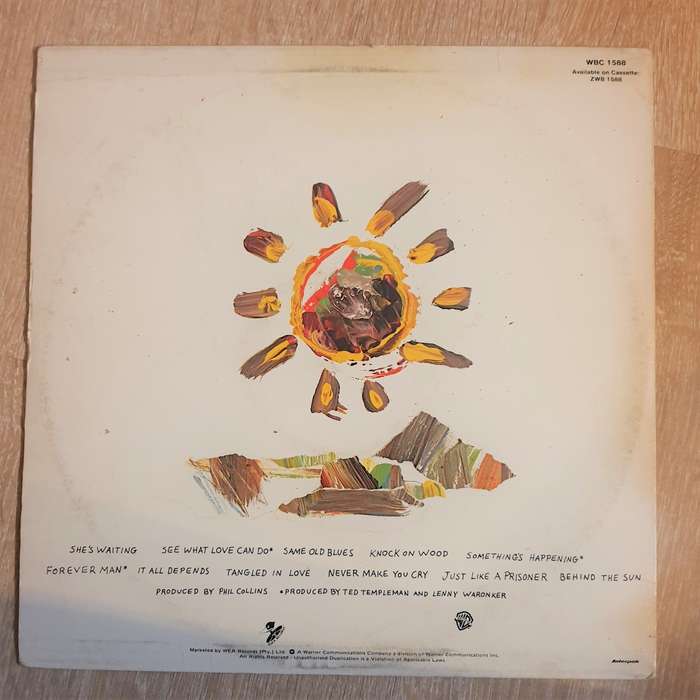 Eric Clapton  Behind The Sun  Vinyl LP Record - Very-Good+ Quality (VG+)