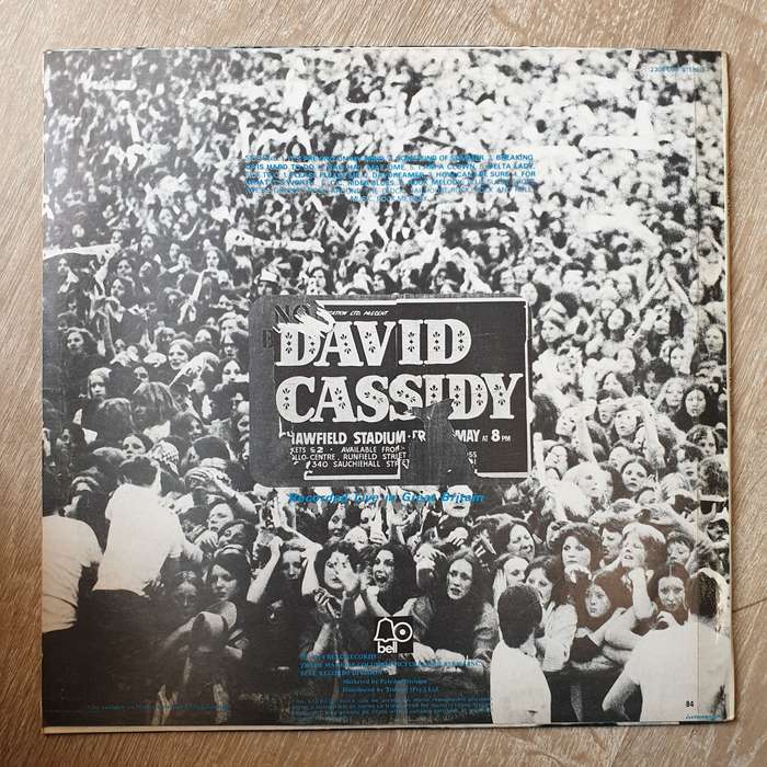 David Cassidy  Cassidy Live! - Vinyl LP Record - Opened  - Very-Good Quality (VG)