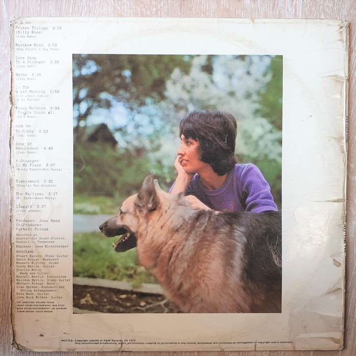 Joan Baez  Come From The Shadows - Vinyl LP Record - Opened  - Very-Good- Quality (VG-)