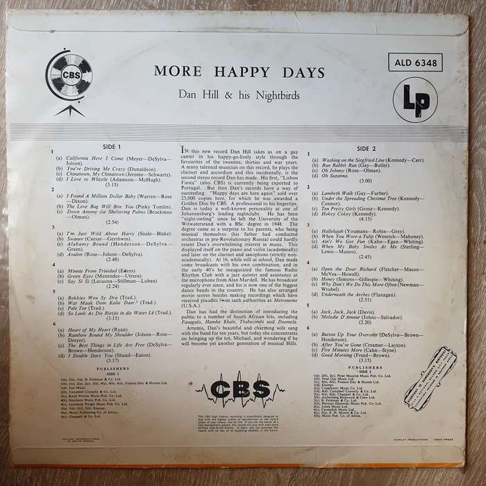Dan Hill - More Happy Days - Vinyl LP Record - Opened  - Very-Good- Quality (VG-)