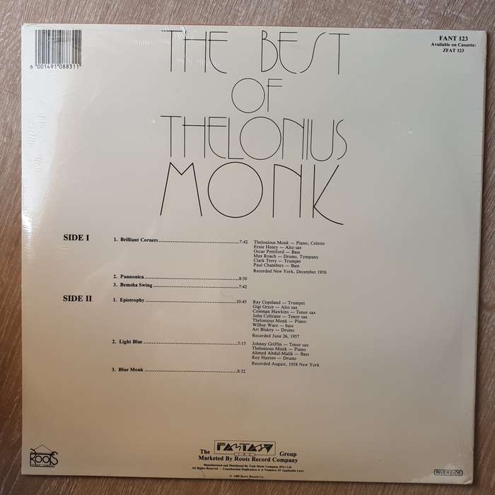 Thelonious Monk  The Best Of Thelonious Monk - Vinyl LP Record - Sealed