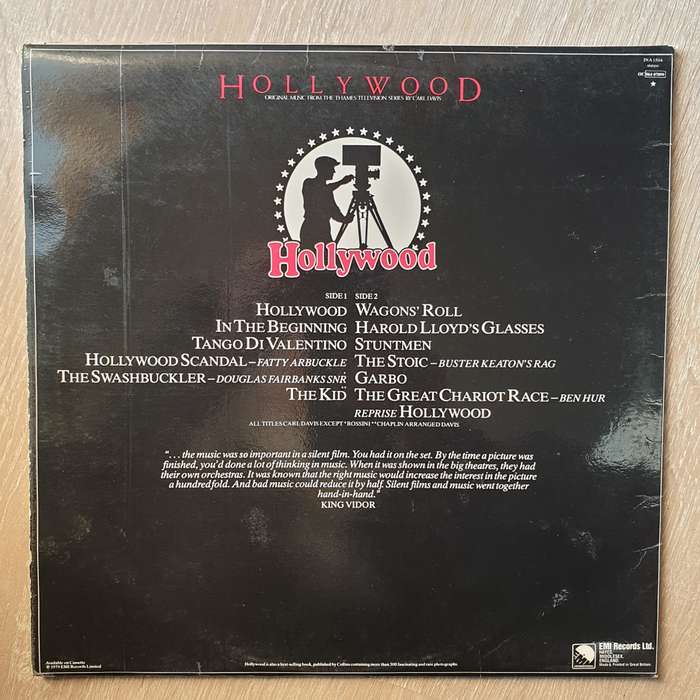 Hollywood - Original Music From The Thames Television Series By Carl Davis  Vinyl LP Record...