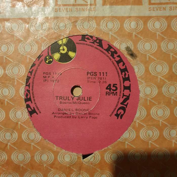 Daniel Boone  Beautiful Sunday - Vinyl 7" Record - Good+ Quality (G+)
