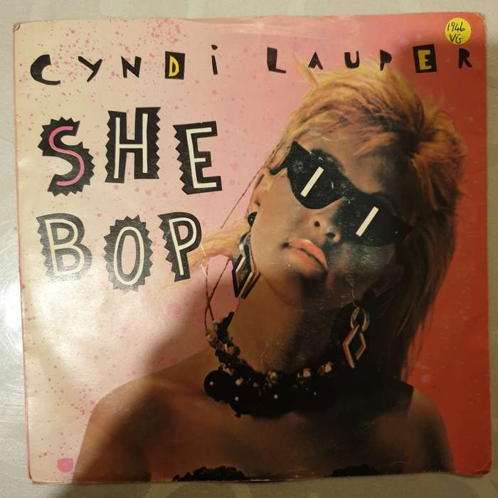 Cyndi Lauper  She Bop - Vinyl 7" Record - Very-Good+ Quality (VG+)