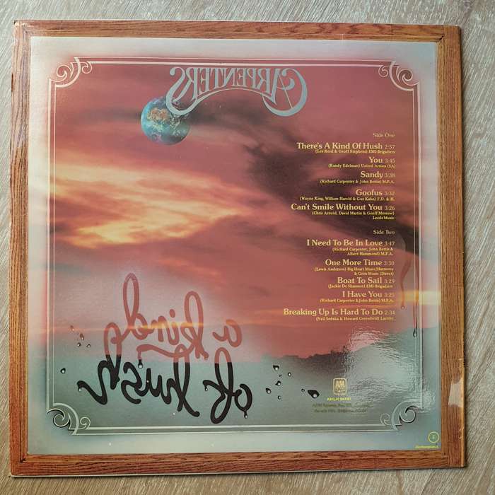 Carpenters  A Kind Of Hush - Vinyl LP Record - Very-Good+ Quality (VG+)
