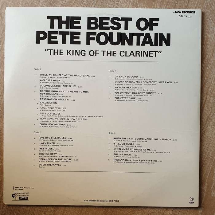 Pete Fountain - The Best Of Pete Fountain -  Double Vinyl LP Record  - Opened  - Very-Good+ Quali...