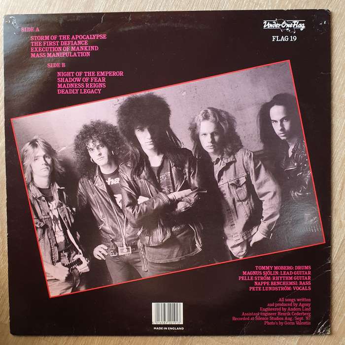 Agony  The First Defiance (UK Import)  Vinyl LP Record - Very-Good+ Quality (VG+)