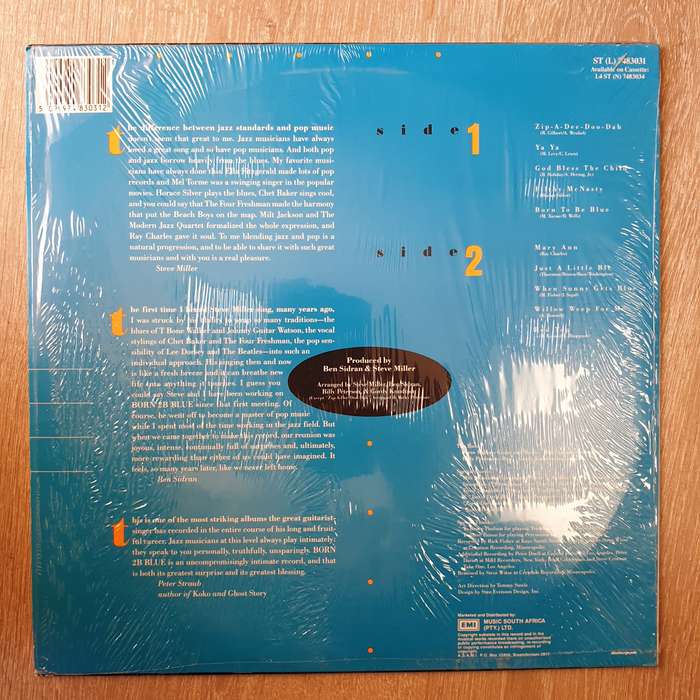 Steve Miller  Born 2B Blue - Vinyl LP Record - Very-Good+ Quality (VG+)