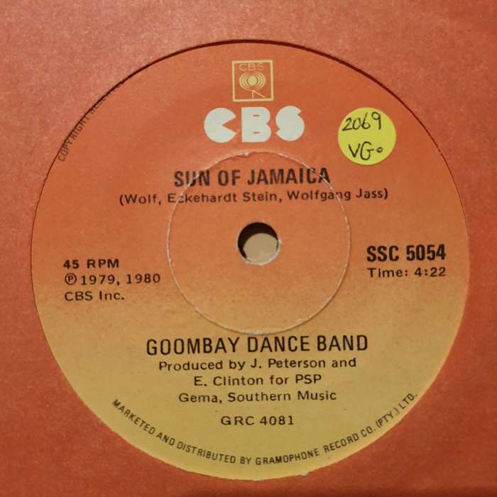 Goombay Dance Band  Sun Of Jamaica -  Vinyl 7" Record - Very-Good Quality (VG)