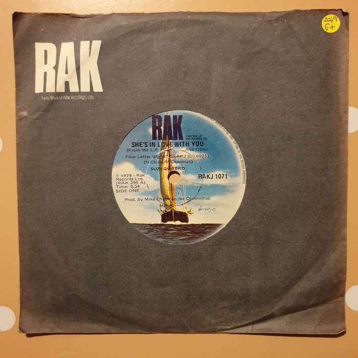 Suzi Quatro  She's In Love With You - Vinyl 7" Record - Opened  - Good+ Quality (G+)