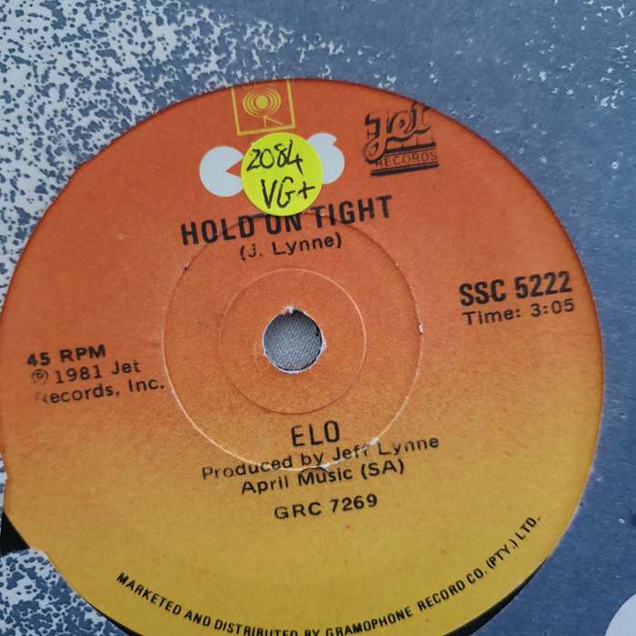 ELO  Hold On Tight - Vinyl 7" Record - Very-Good+ Quality (VG+)