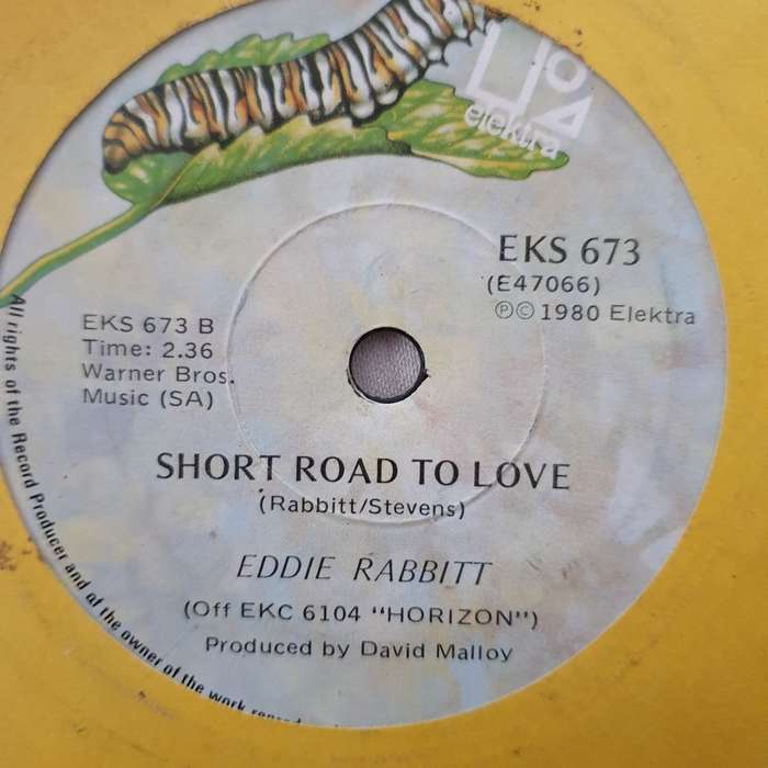 Eddie Rabbitt  I Love A Rainy Night - Vinyl 7" Record - Very-Good+ Quality (VG+)