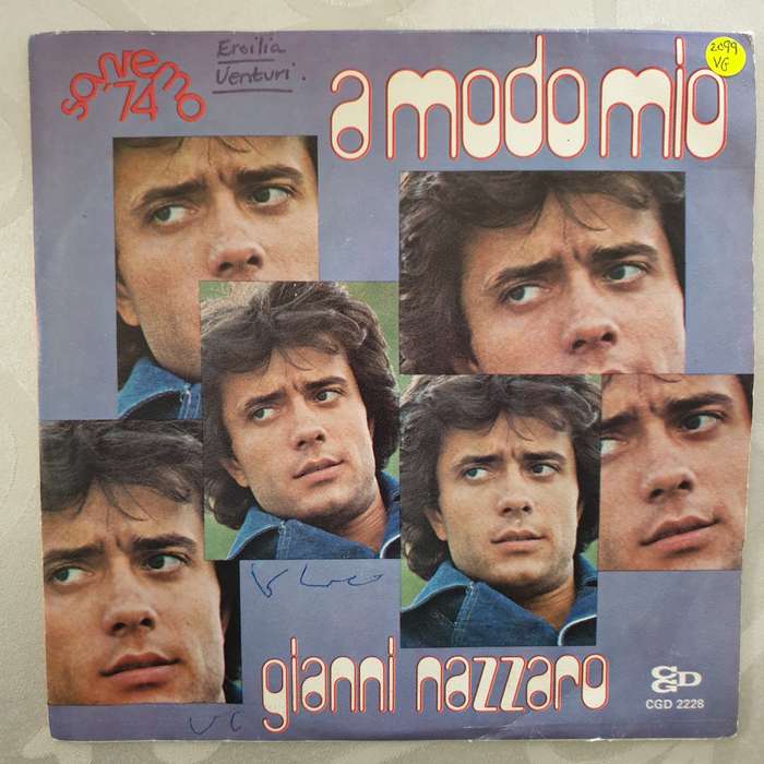 Gianni Nazzaro  A Modo Mio - Vinyl 7" Record - Very-Good Quality (VG)