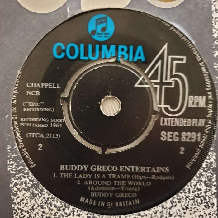 Buddy Greco  Entertains - Vinyl 7" Record - Very-Good Quality (VG)