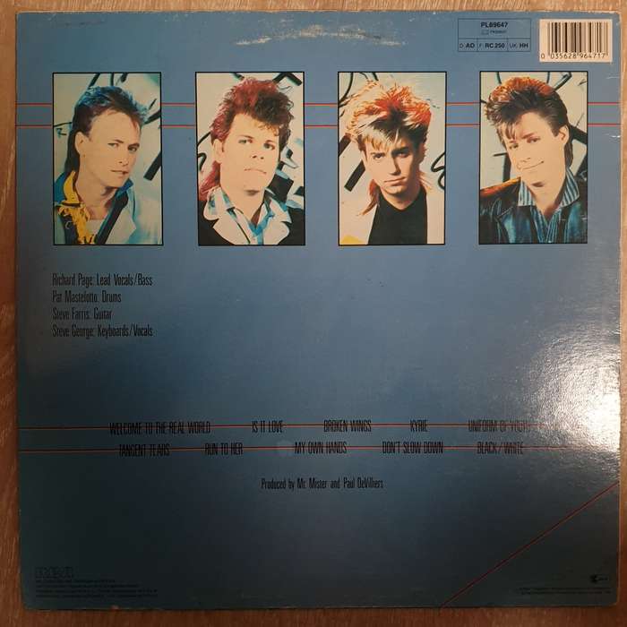 Mr  Mister -  Welcome to the Real World - Vinyl  LP Record - Opened  - Very-Good Quality (VG)