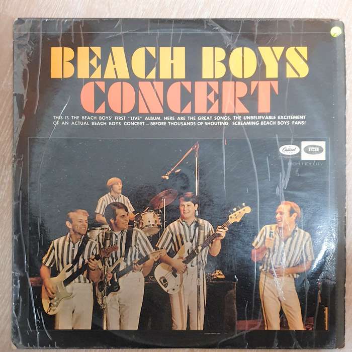 The Beach Boys  Concert  - Vinyl  LP Record - Opened  - Very-Good Quality (VG)