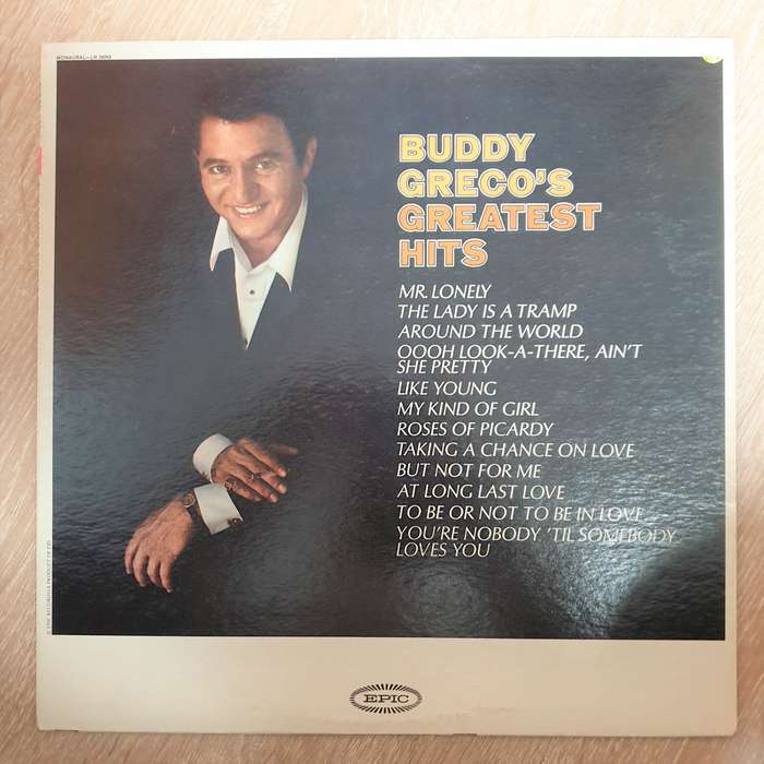 Buddy Greco  Greatest Hits - Vinyl LP Record - Very-Good+ Quality (VG+)
