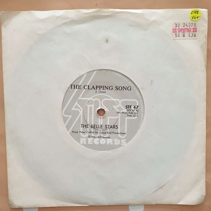The Belle Stars  The Clapping Song - Vinyl 7" Record - Very-Good+ Quality (VG+)