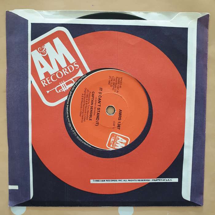 Captain Sensible  Happy Talk - Vinyl 7" Record - Very-Good+ Quality (VG+)